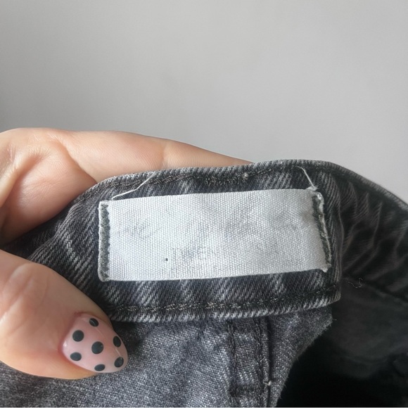 Free People We the Free Faded Black Denim Dakota Straight Leg Jean 26" - Picture 7 of 8